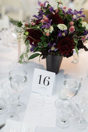 Dark Colorful Centerpieces
