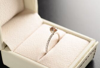 Promise ring in ring box