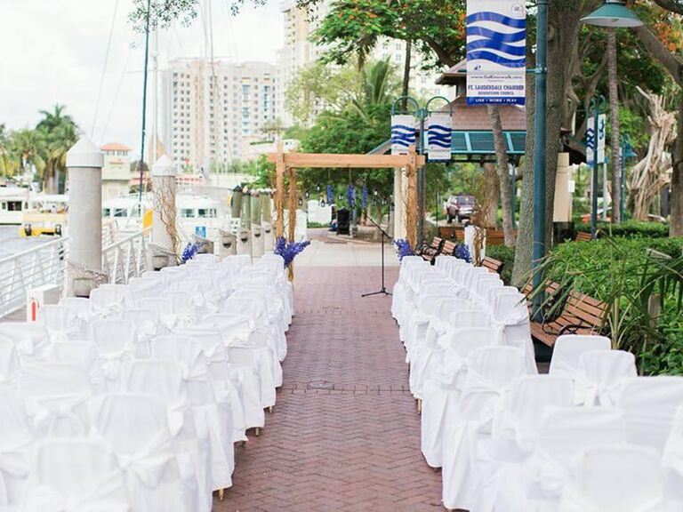 historic maxwell room outdoor ceremony