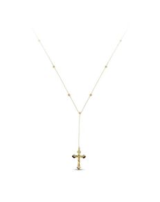 Kay Jewelers Crucifix Necklace 10K Yellow Gold 18" Wedding Necklace photo