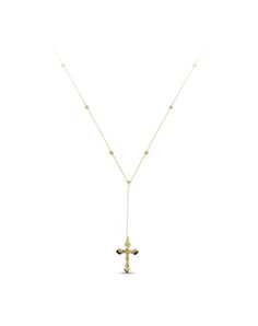 Kay Jewelers Crucifix Necklace 10K Yellow Gold 18" Wedding Necklace photo
