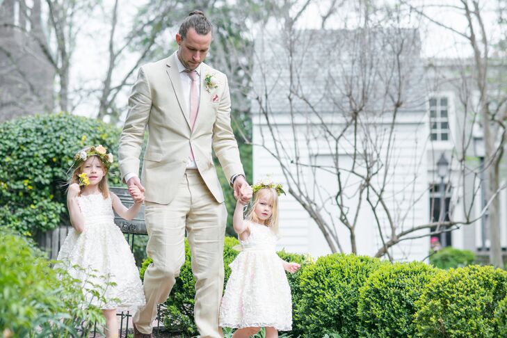 Flower Girl Escort Down the Aisle
