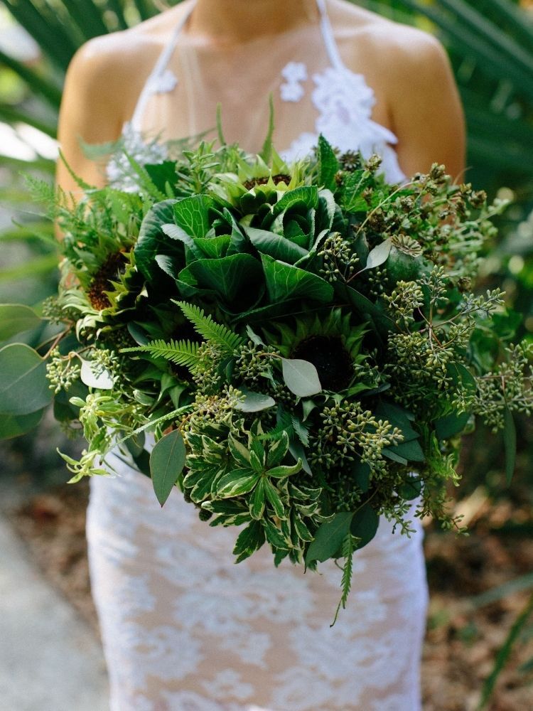 greenery wedding bouquet
