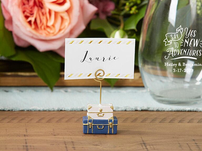 24 Double Happiness Bridal Shower Wedding Place Card Holders Favors