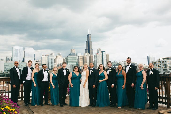 Wedding Party at Bridgeport Art Center in Chicago