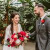 Retro Graphics and Disco Balls Made This Greenhouse Wedding in Philadelphia, Pennsylvania, Shine