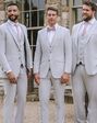 BLACKTIE SAVOY Light Grey Wedding Suit Grey Tuxedo - thumbnail - 6