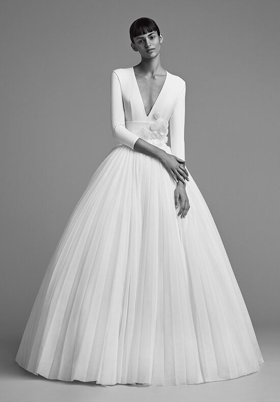 Viktor&Rolf Mariage ICED FLOWER PLISSÉ GOWN Ball Gown Wedding Dress - 1