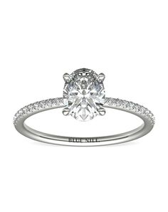 Blue Nile Oval Cut Engagement Ring