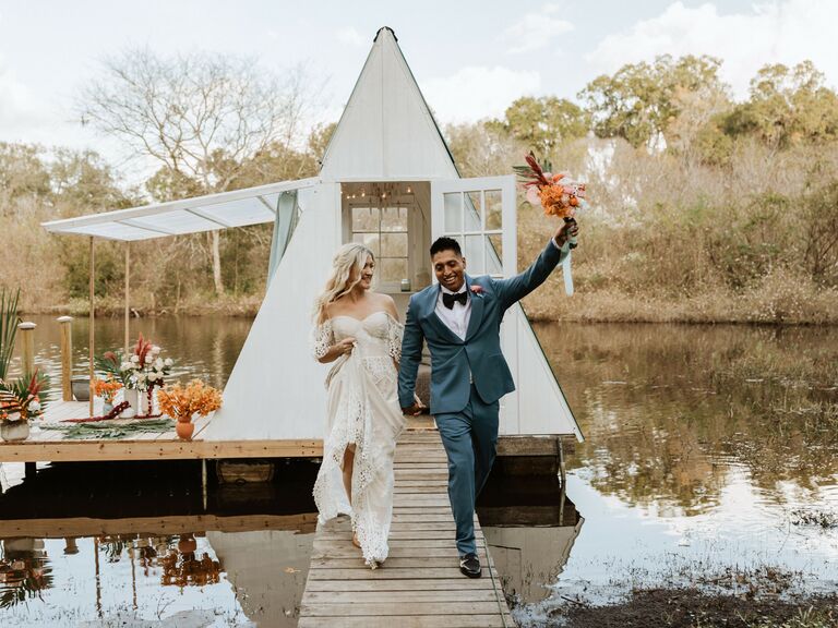 Camping wedding venue in Ocala, Florida.