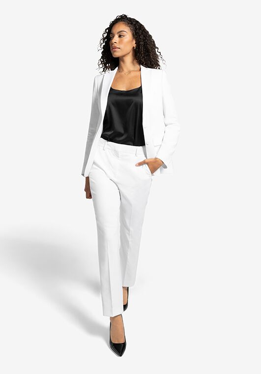Generation Tux Women's White Suit Pantsuits and Separates Wedding Dress - 5
