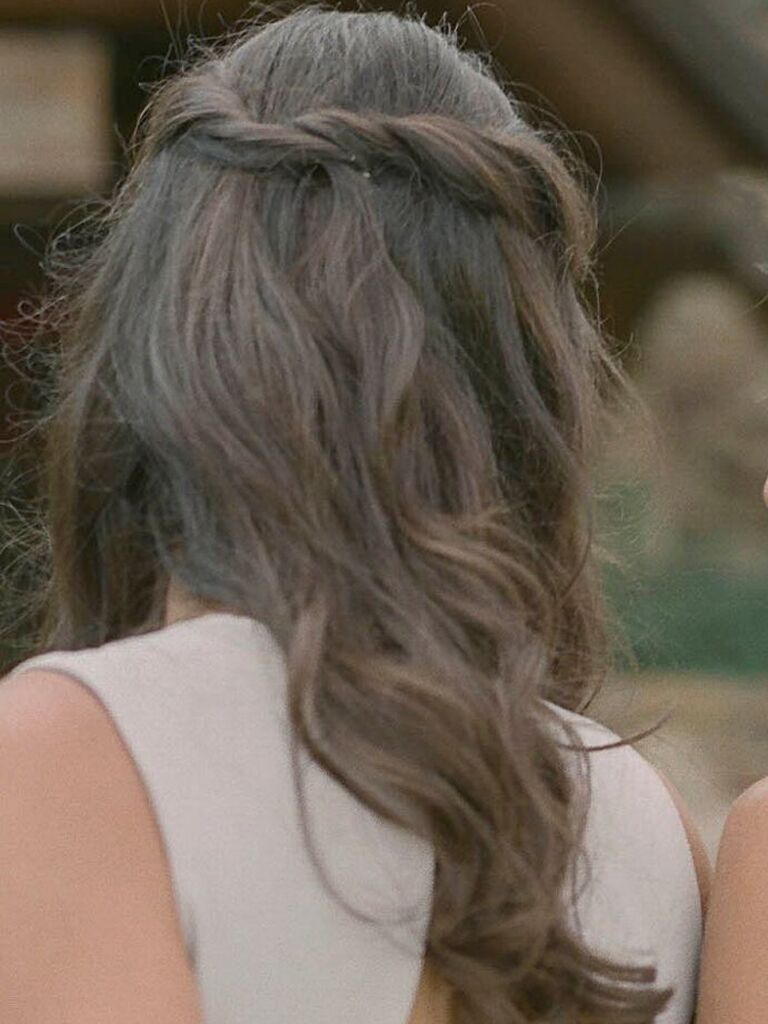 Wedding Guest Hairstyles Twisted Half-Up