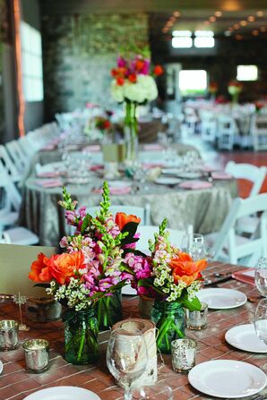 Vibrant Garden Inspired Centerpieces