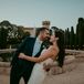 Groom's Midnight-Blue Suit and Blue Dress Shirt