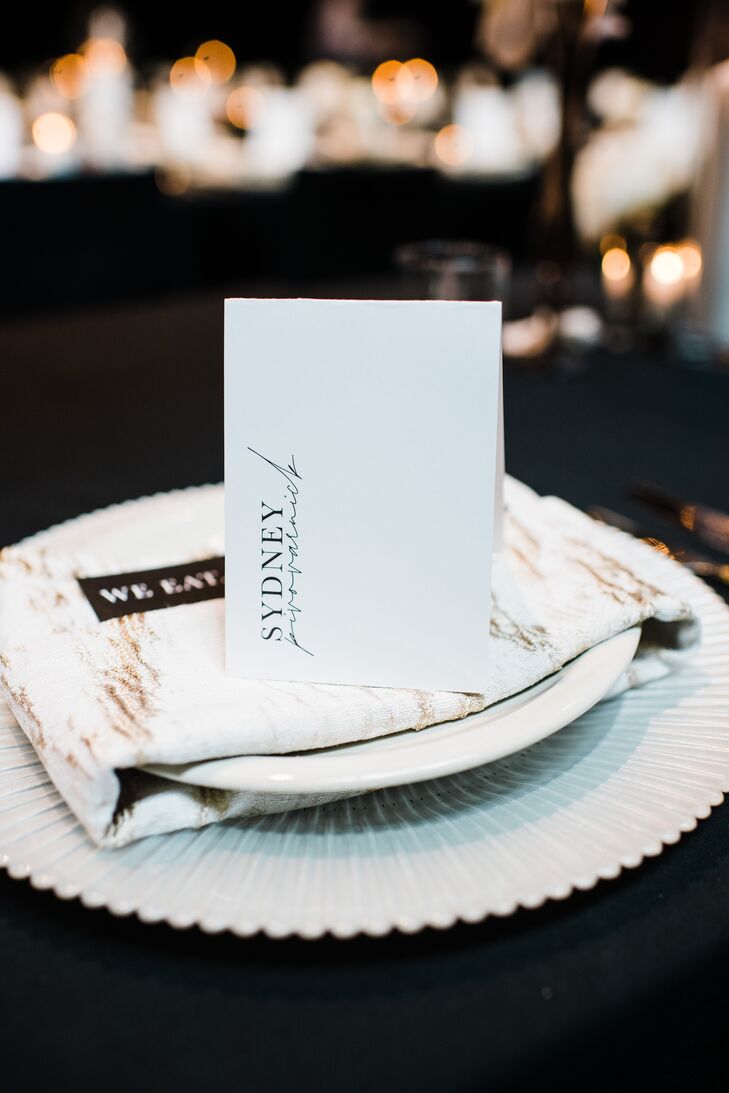 Formal Place Setting with Elegant Dinnerware and Place Card