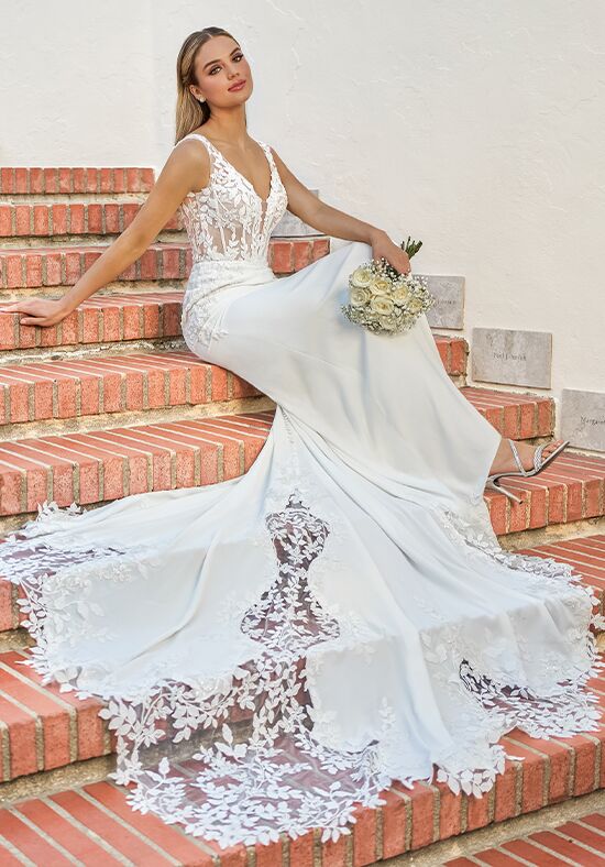 Jasmine Couture Levi Fit-and-Flare Wedding Dress - 1