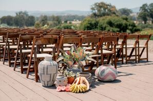 Fruit Aisle Decorations at Dos Pueblos Orchid Farm in California