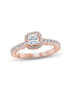 Kay Jewelers Elegant Princess Cut Engagement Ring