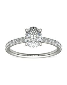 Blue Nile 20311_Princess Engagement Ring | The Knot