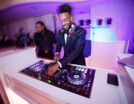 DJ performing at wedding reception