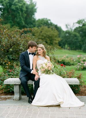 Champagne A-Line Wedding Dress in Minneapolis, Minnesota