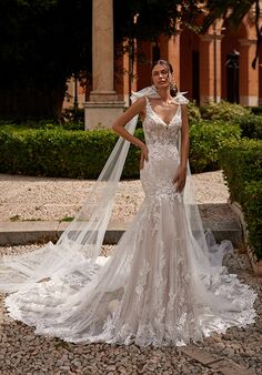 Moonlight Couture H1568 Mermaid Wedding Dress