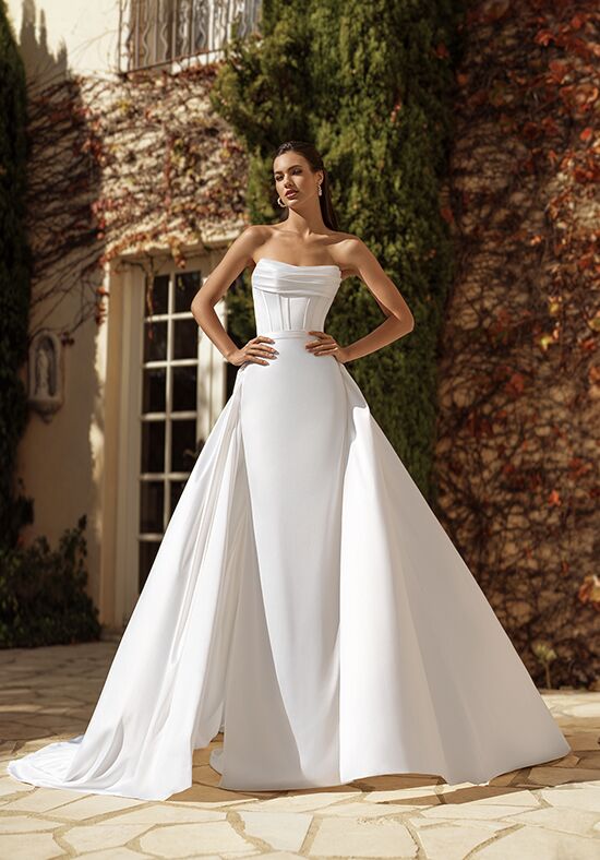 Moonlight Collection J6938 Mermaid and Trumpet Wedding Dress - 1
