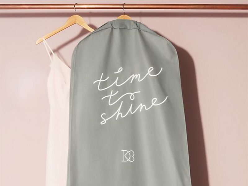 Canvas Garment Bag Personalized with Monogram {Various Colors}