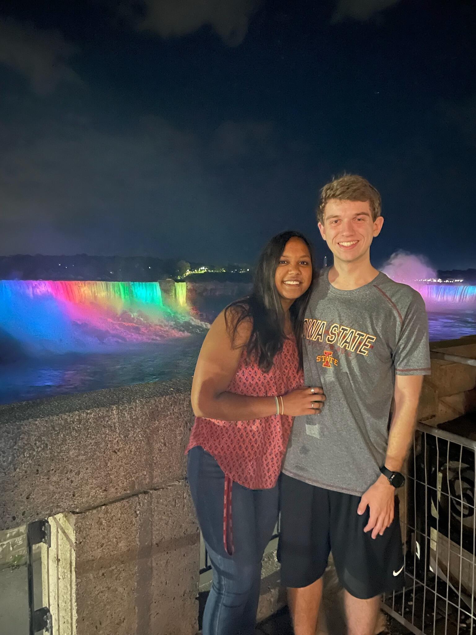 Niagara falls at 2AM on our cross country road trip to Iowa (where Karter continued on to Seattle for the summer)