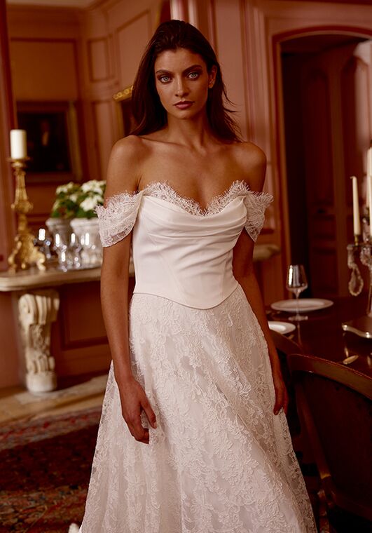 Justin Alexander Joyce A-Line Wedding Dress - 6