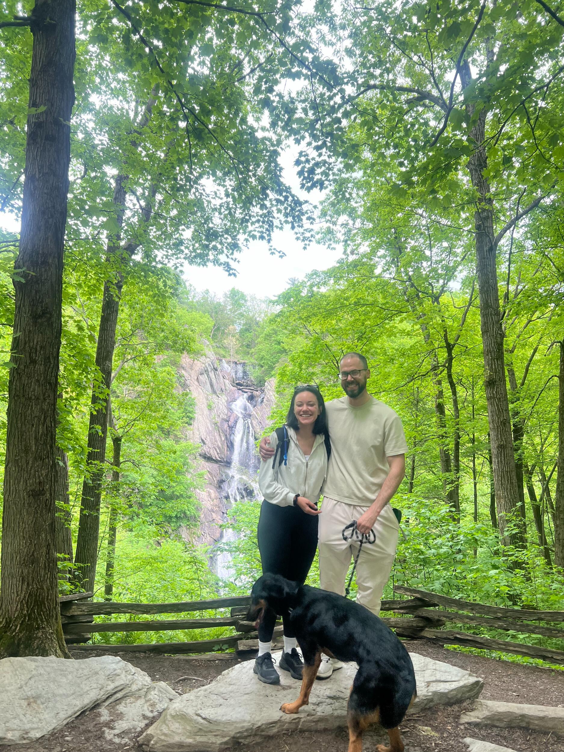 Our 2 year anniversary trip to Hudson! This waterfall is about 5 minutes from where we're getting married.