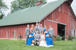Blue and Gray Vintage Barn Wedding