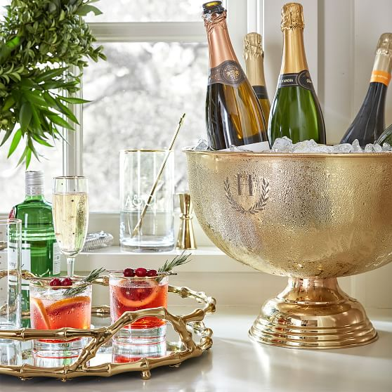 Monogrammed Wine Chiller from Mark & Graham for your parents' 50th wedding anniversary present