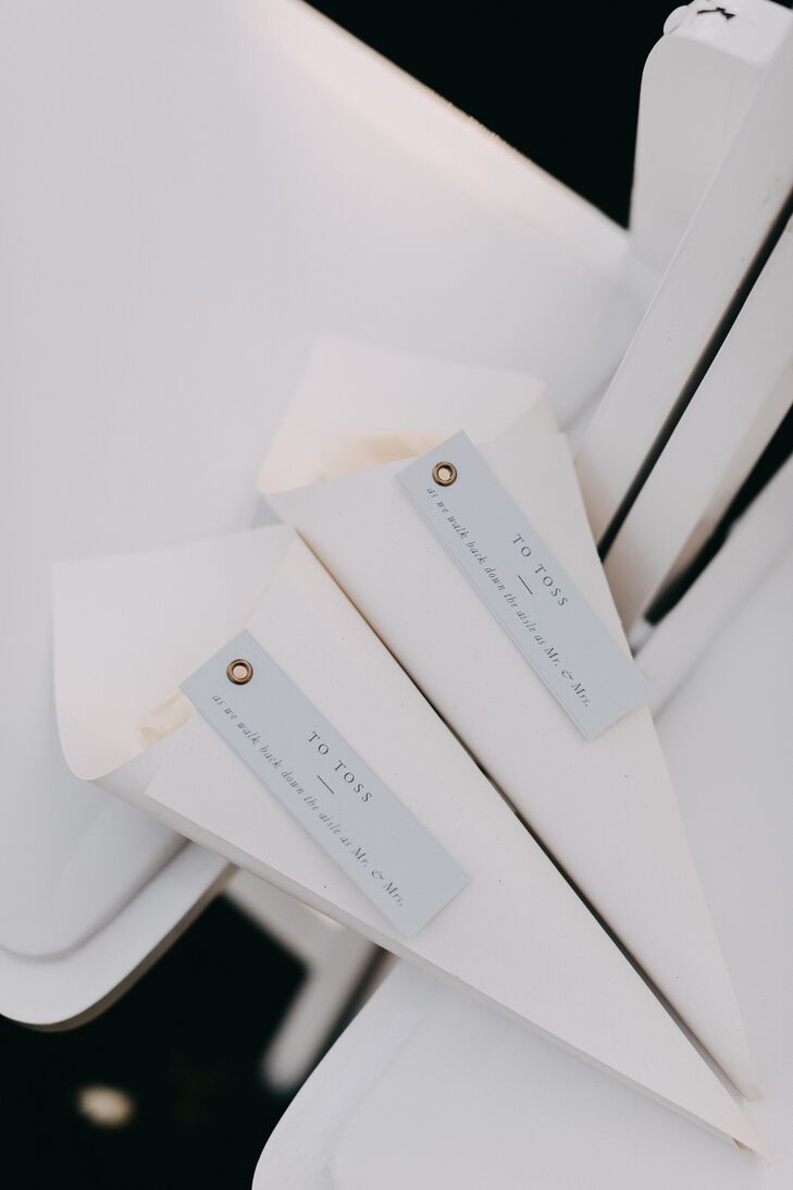 Paper Cones for Petal Toss