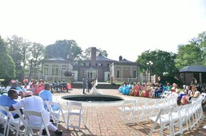 Newton White Mansion Courtyard Ceremony