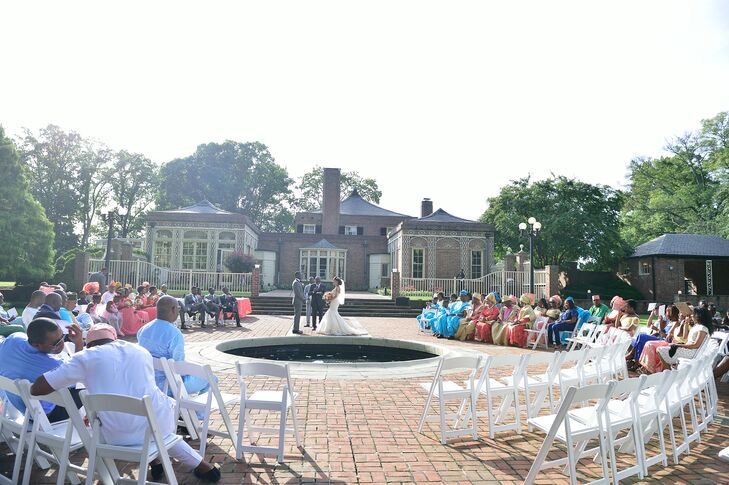 Newton White Mansion Courtyard Ceremony