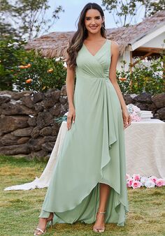 Ever-Pretty ESS0033 V-Neck and Plunge Bridesmaid Dress
