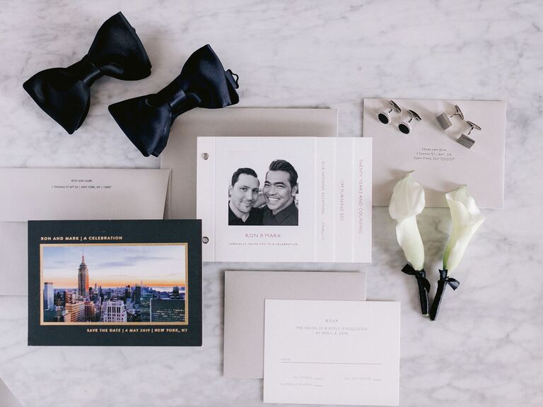 Wedding Invitation Etiquette wedding invitation in day-of details photo