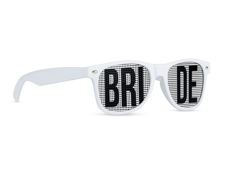 the knot white pinhole bride sunglasses
