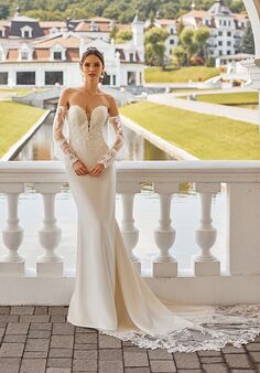 Moonlight Collection J6839 Mermaid and Trumpet Wedding Dress