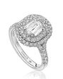 Christopher Designs Elegant Emerald, Oval Cut Engagement Ring - thumbnail - 1