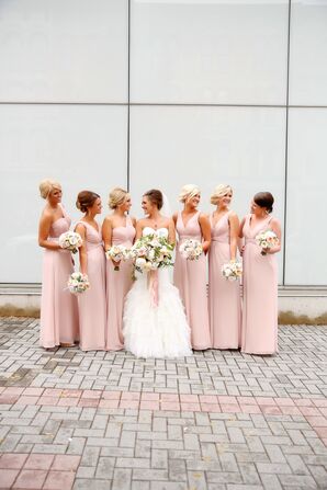 Rustic Pink Bridesmaid Dresses