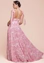 Ladivine 7442 V-Neck and Plunge Bridesmaid Dress - thumbnail - 2