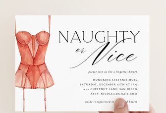 15 Lingerie Party Invitations That'll Make You Blush
