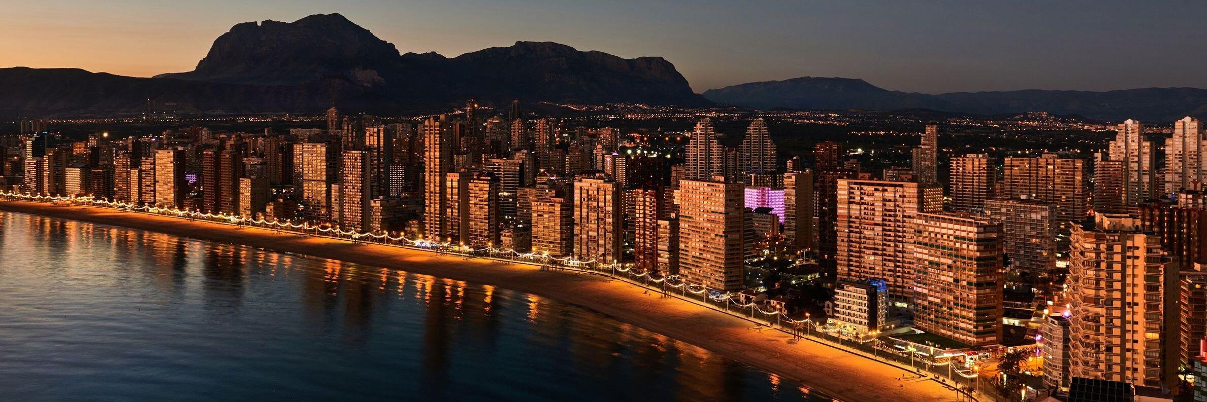 Picture of Benidorm for the chaotic nightlife. 25 mins by car and tram