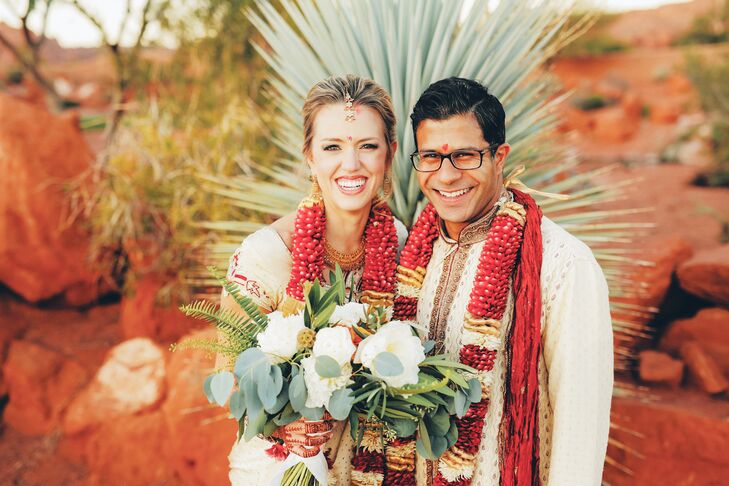 When they met as roommates in Washington, DC, it was “like a real-life sitcom,” says the bride. “We hit it off as friends for a long time before datin
