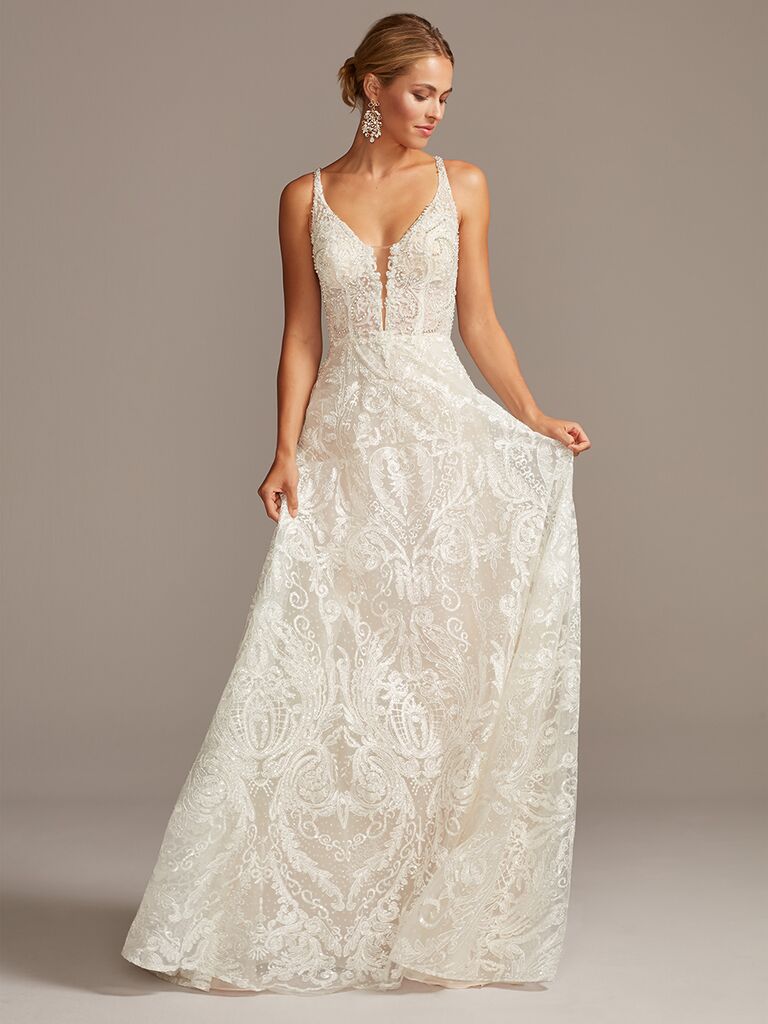 Galina Signature beaded A-line wedding dress