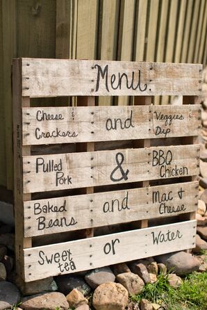 Wooden Menu Sign