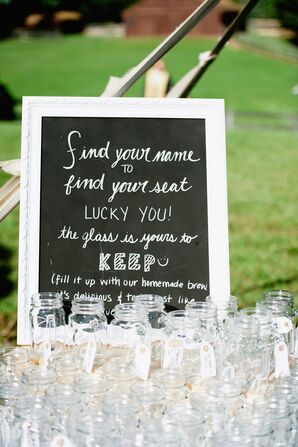Mason Jar Escort Cards