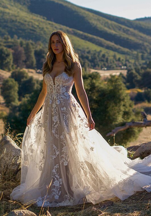Essense of Australia D3492 A-Line Wedding Dress - 3